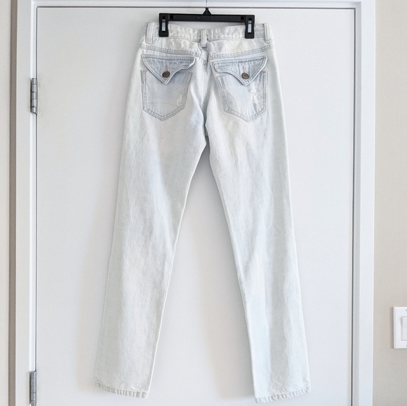 Distressed mid rise boyfriend jeans - Picture 2 of 12